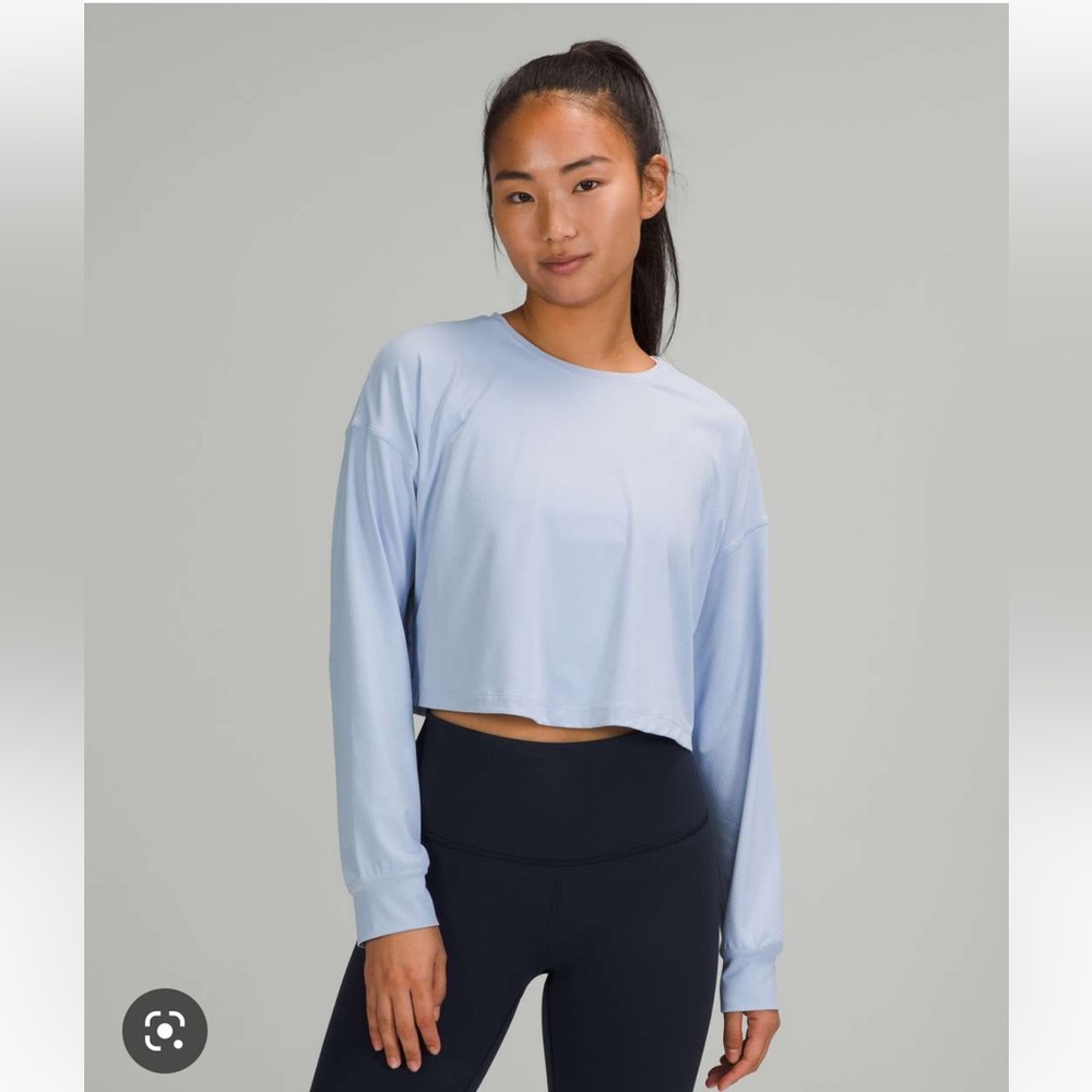 Muscle Love Long Sleeve Blue Linen